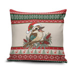 Aussie Kookaburra Christmas Pillow Cover Festive Knitted Pattern Inspired