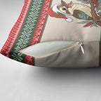 Aussie Kookaburra Christmas Pillow Cover Festive Knitted Pattern Inspired