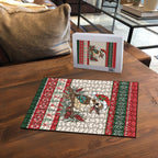 Aussie Kookaburra Christmas Puzzle Festive Knitted Pattern Inspired