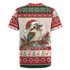 Aussie Kookaburra Christmas Rugby Jersey Festive Knitted Pattern Inspired