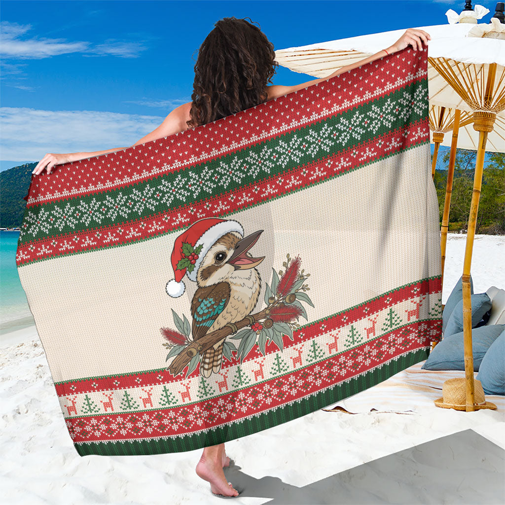 Aussie Kookaburra Christmas Sarong Festive Knitted Pattern Inspired