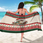 Aussie Kookaburra Christmas Sarong Festive Knitted Pattern Inspired