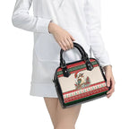 Aussie Kookaburra Christmas Shoulder Handbag Festive Knitted Pattern Inspired