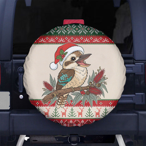 Aussie Kookaburra Christmas Spare Tire Cover Festive Knitted Pattern Inspired
