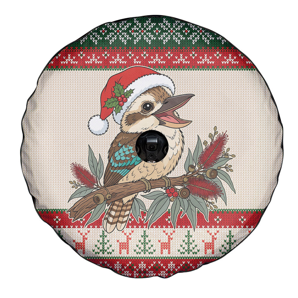 Aussie Kookaburra Christmas Spare Tire Cover Festive Knitted Pattern Inspired