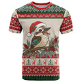 Aussie Kookaburra Christmas T Shirt Festive Knitted Pattern Inspired