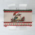 Aussie Kookaburra Christmas Tablecloth Festive Knitted Pattern Inspired