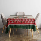 Aussie Kookaburra Christmas Tablecloth Festive Knitted Pattern Inspired
