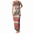 Aussie Kookaburra Christmas Tank Maxi Dress Festive Knitted Pattern Inspired