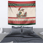 Aussie Kookaburra Christmas Tapestry Festive Knitted Pattern Inspired