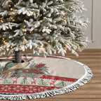 Aussie Kookaburra Christmas Tree Skirt Festive Knitted Pattern Inspired
