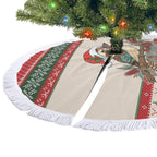 Aussie Kookaburra Christmas Tree Skirt Festive Knitted Pattern Inspired