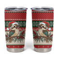 Aussie Kookaburra Christmas Tumbler Cup Festive Knitted Pattern Inspired