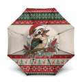 Aussie Kookaburra Christmas Umbrella Festive Knitted Pattern Inspired