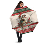 Aussie Kookaburra Christmas Umbrella Festive Knitted Pattern Inspired