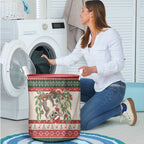Aussie Sugar Glider Christmas Laundry Basket Festive Knitted Pattern Inspired