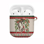 Aussie Sugar Glider Christmas AirPods Case Festive Knitted Pattern Inspired