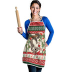 Aussie Sugar Glider Christmas Apron Festive Knitted Pattern Inspired