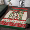 Aussie Sugar Glider Christmas Area Rug Festive Knitted Pattern Inspired