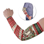 Aussie Sugar Glider Christmas Arm Sleeves Festive Knitted Pattern Inspired