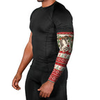 Aussie Sugar Glider Christmas Arm Sleeves Festive Knitted Pattern Inspired