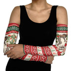 Aussie Sugar Glider Christmas Arm Sleeves Festive Knitted Pattern Inspired