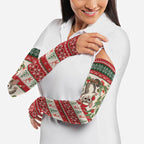 Aussie Sugar Glider Christmas Arm Sleeves Festive Knitted Pattern Inspired