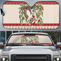 Aussie Sugar Glider Christmas Auto Sun Shade Festive Knitted Pattern Inspired