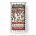 Aussie Sugar Glider Christmas Baby Bed Cover Festive Knitted Pattern Inspired
