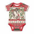 Aussie Sugar Glider Christmas Baby Onesie Festive Knitted Pattern Inspired