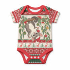 Aussie Sugar Glider Christmas Baby Onesie Festive Knitted Pattern Inspired