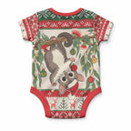Aussie Sugar Glider Christmas Baby Onesie Festive Knitted Pattern Inspired