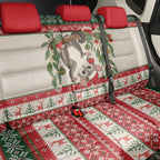 Aussie Sugar Glider Christmas Back Car Seat Cover Festive Knitted Pattern Inspired