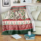 Aussie Sugar Glider Christmas Blanket Festive Knitted Pattern Inspired