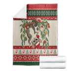 Aussie Sugar Glider Christmas Blanket Festive Knitted Pattern Inspired