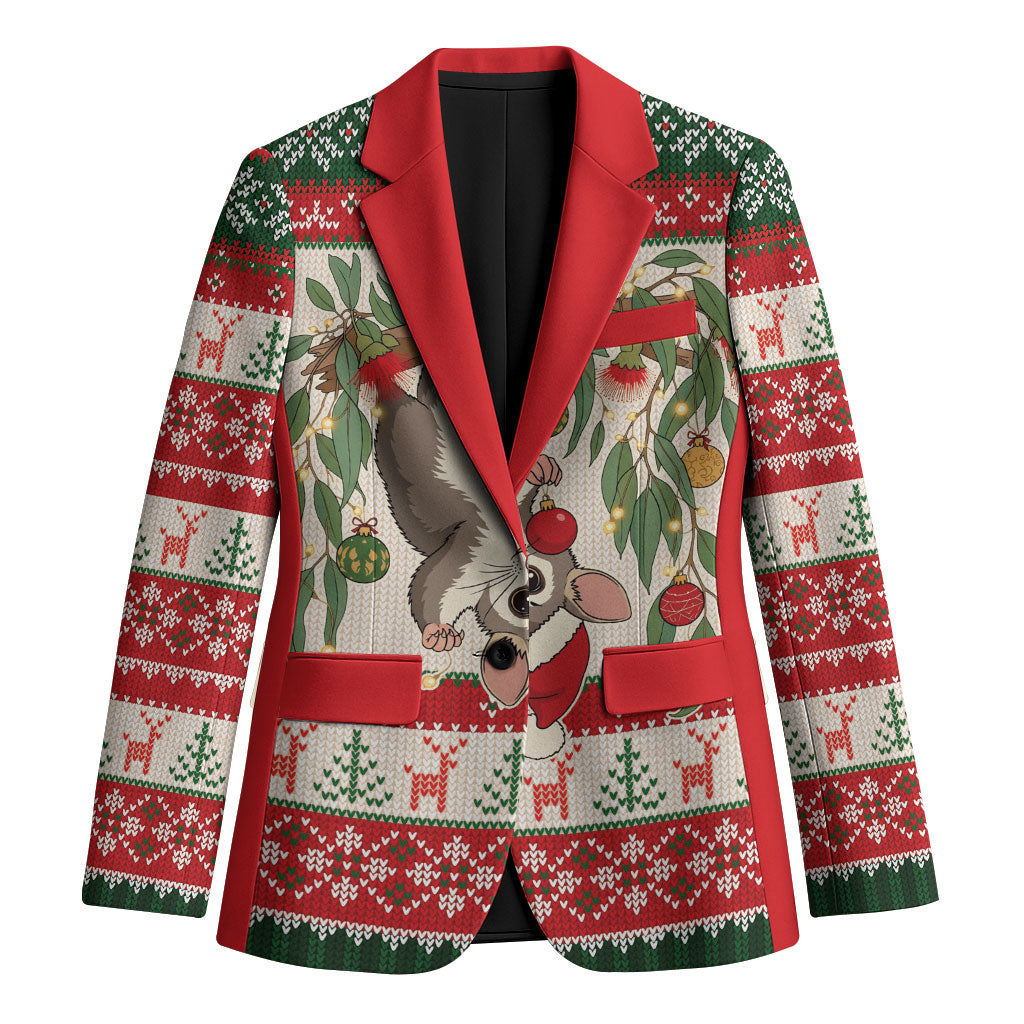 Aussie Sugar Glider Christmas Blazer Festive Knitted Pattern Inspired