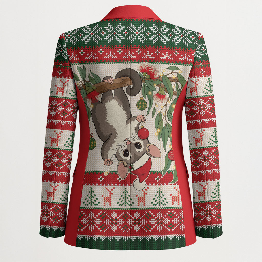 Aussie Sugar Glider Christmas Blazer Festive Knitted Pattern Inspired