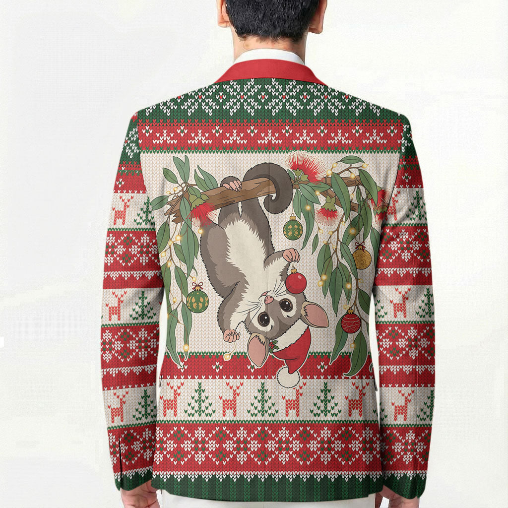 Aussie Sugar Glider Christmas Blazer Festive Knitted Pattern Inspired