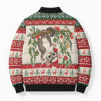 Aussie Sugar Glider Christmas Bomber Puffer Jacket Festive Knitted Pattern Inspired