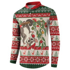 Aussie Sugar Glider Christmas Button Sweatshirt Festive Knitted Pattern Inspired