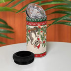 Aussie Sugar Glider Christmas 4 in 1 Can Cooler Tumbler Festive Knitted Pattern Inspired