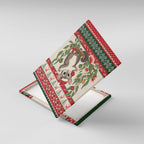 Aussie Sugar Glider Christmas Canvas Wall Art Festive Knitted Pattern Inspired