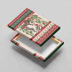 Aussie Sugar Glider Christmas Canvas Wall Art Festive Knitted Pattern Inspired
