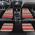 Aussie Sugar Glider Christmas Car Mats Festive Knitted Pattern Inspired
