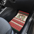 Aussie Sugar Glider Christmas Car Mats Festive Knitted Pattern Inspired