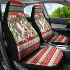 Aussie Sugar Glider Christmas Car Seat Cover Festive Knitted Pattern Inspired