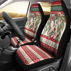 Aussie Sugar Glider Christmas Car Seat Cover Festive Knitted Pattern Inspired