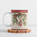 Aussie Sugar Glider Christmas Ceramic Mug Festive Knitted Pattern Inspired