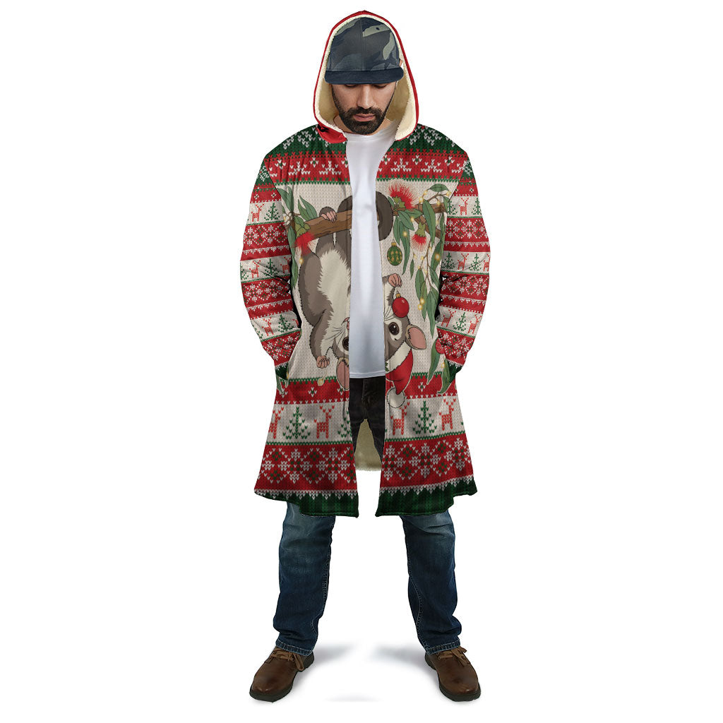 Aussie Sugar Glider Christmas Cloak Festive Knitted Pattern Inspired