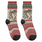 Aussie Sugar Glider Christmas Crew Socks Festive Knitted Pattern Inspired